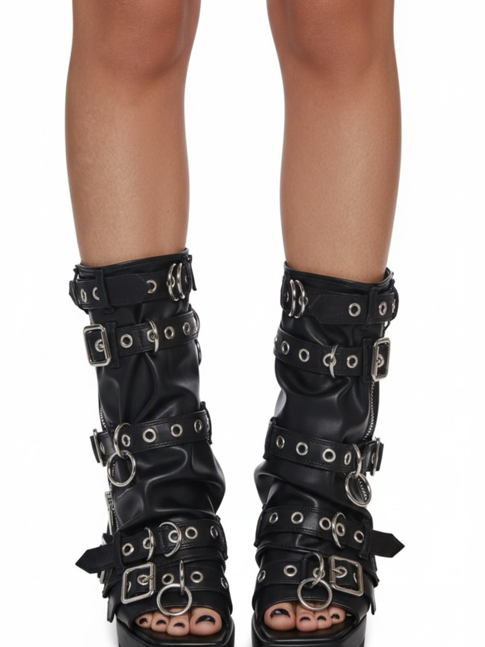DOLLSKILL CURRENT MOOD GLAMOUR INDUSTRIAL PLATFORM SANDALS - Picture 3 of 7